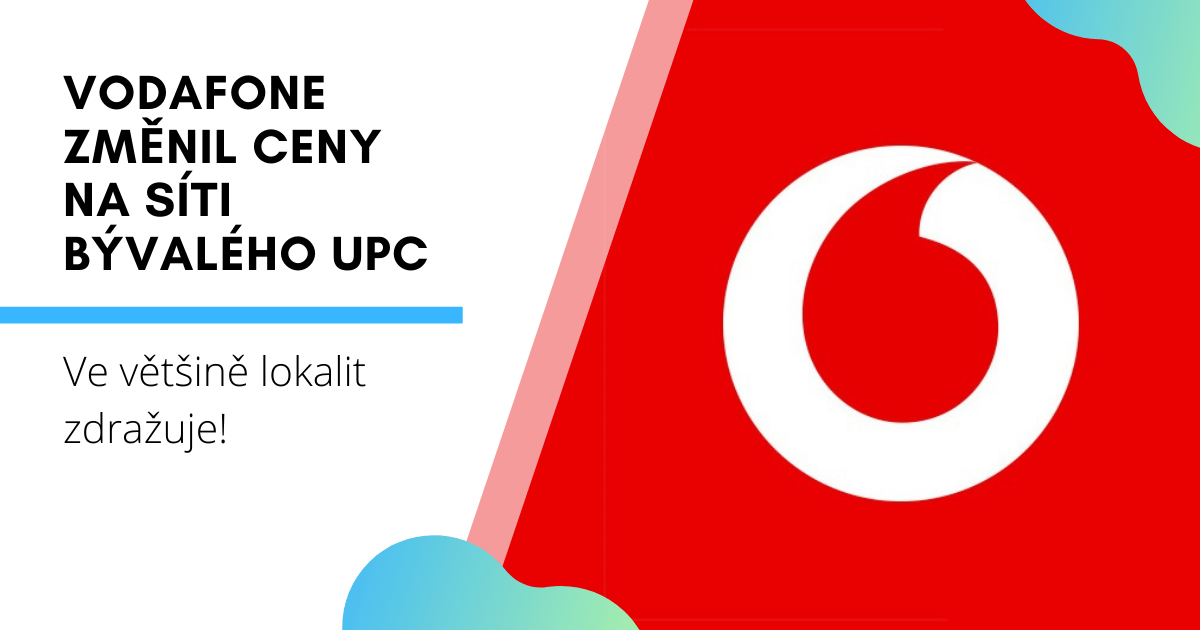 Vodafone změnil ceny na síti bývalého UPC