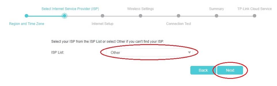 Volba ISP u modemů TP-Link